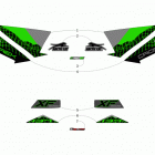 XF 8000 CROSSTREK ES 137 GREEN Наклейки