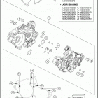 2017 250 SX ENGINE Картер двигателя