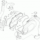 WILDCAT XX RG XT EPS GREEN [U2018RGX1PUSS] Belt cooling and clutch cover assembly [302841]