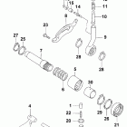 400-500 4x4 Hi / low shifter assembly
