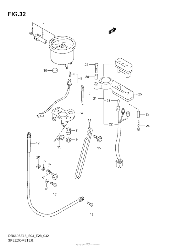 Speedometer (Dr650Sel3 E33)