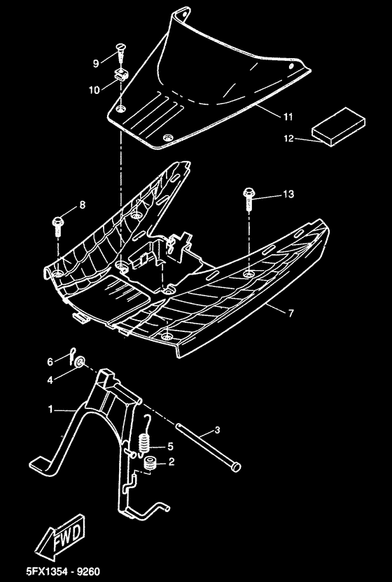 CW50RS Stand. footrest