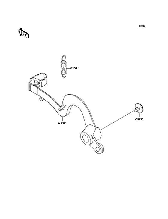 Педаль тормоза