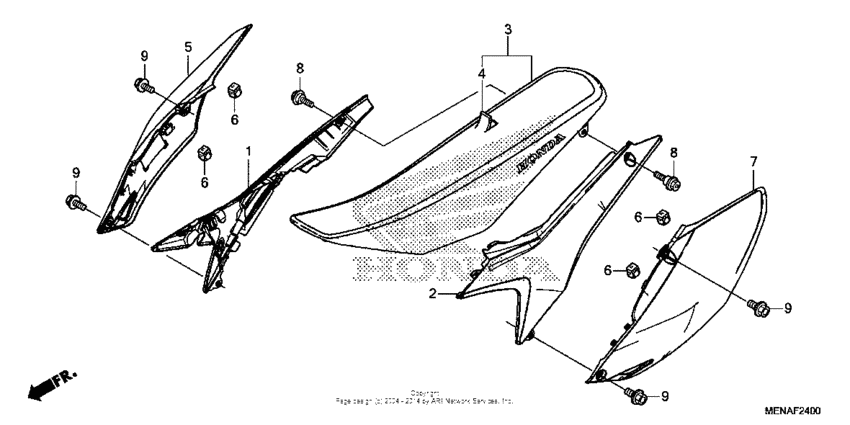 Seat + side cover