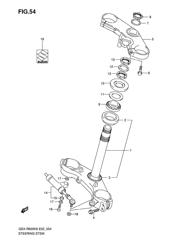 GSX-R600 Траверса нижняя