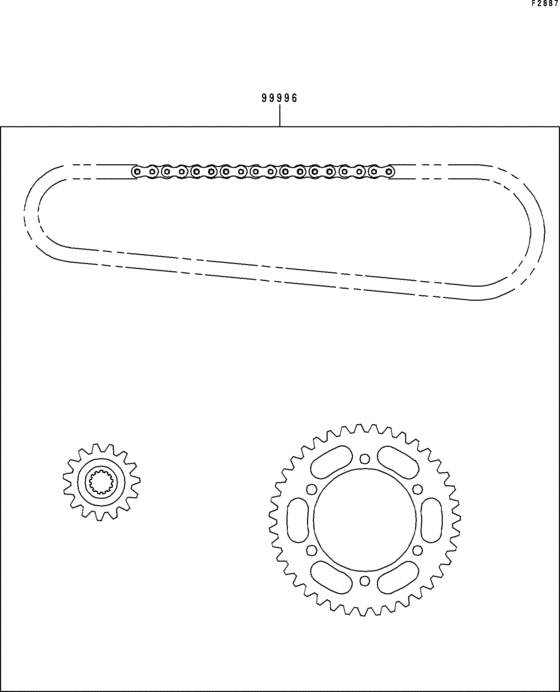 ER500 Цепь комплект