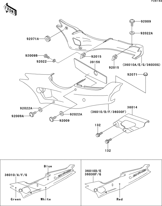 Side cover/chain case(1/2)(zx400-l2)