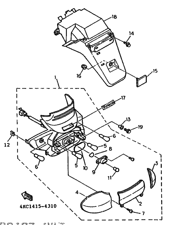 Taillight unit ass`y