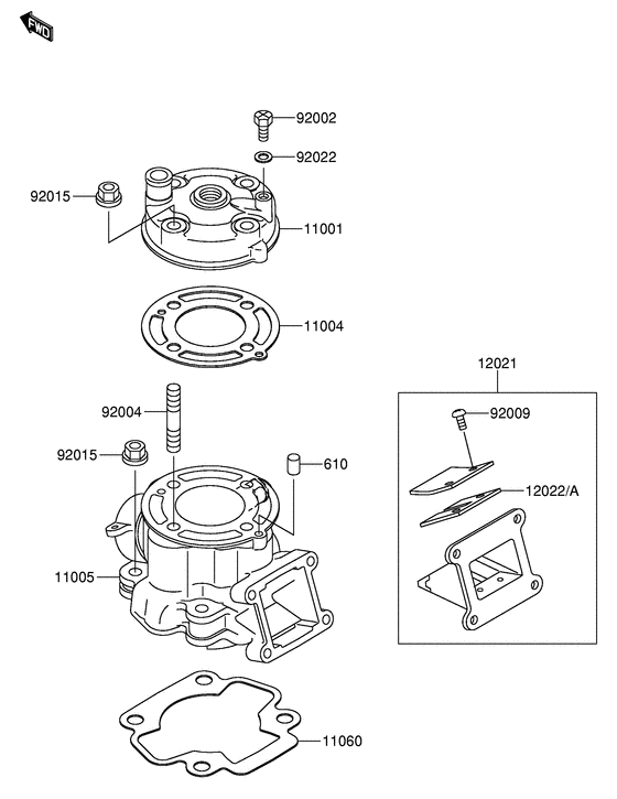RM65 Головка блока цилиндров / цилиндр