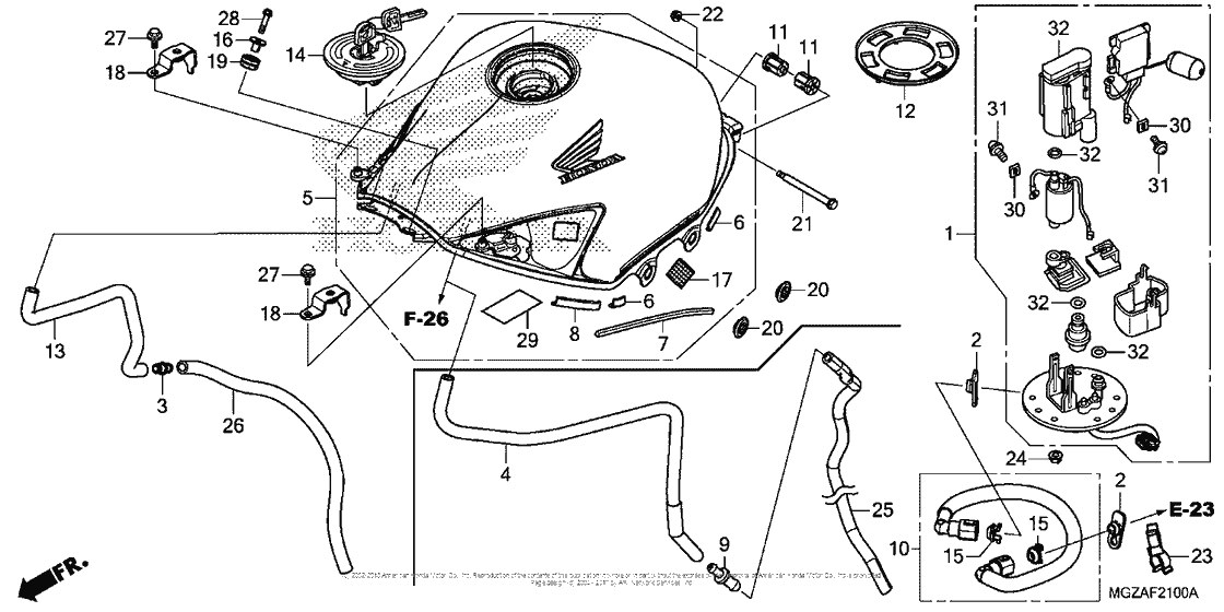 Fuel Tank + Fuel Pump