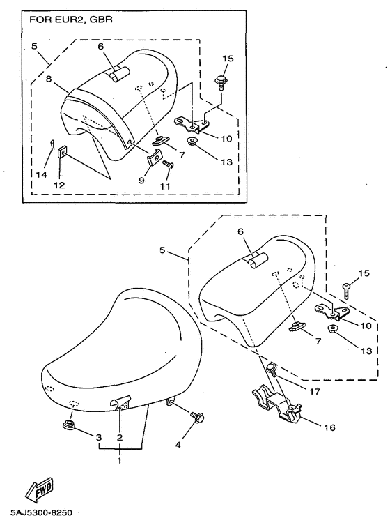 XV125 Сиденье
