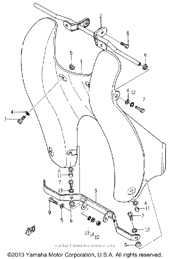 YG1TK Ветровое стекло