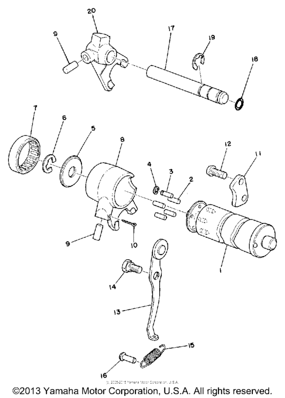 Shift cam - fork