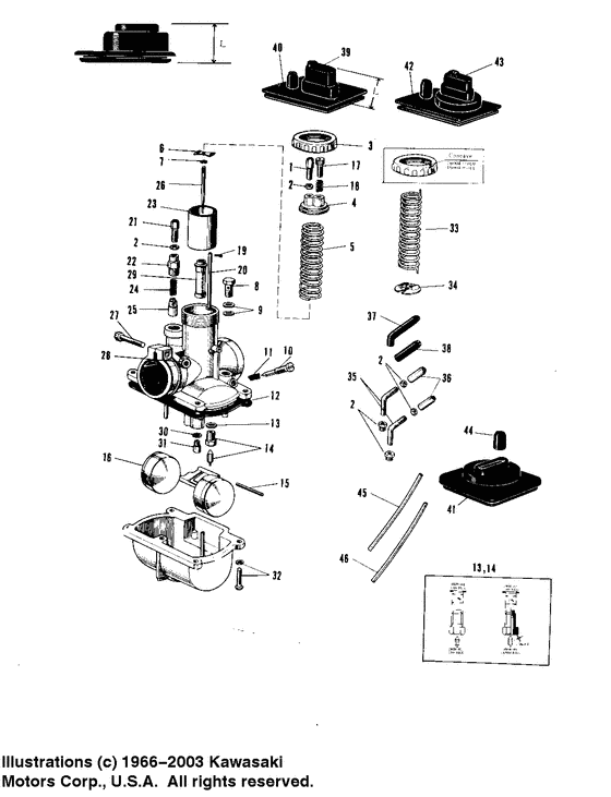 Carburetor vm22sc, vm26sc