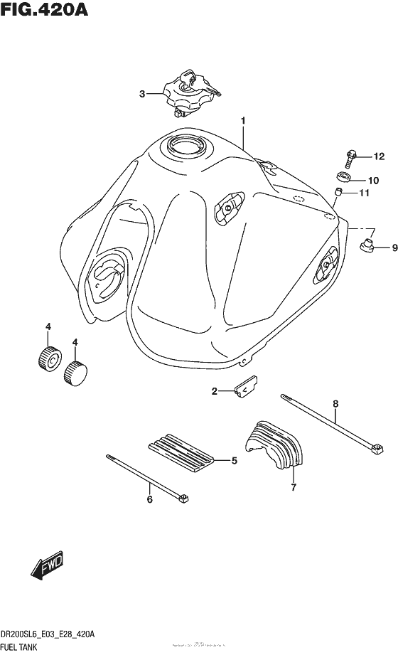 Fuel Tank (Dr200Sl6 E03)