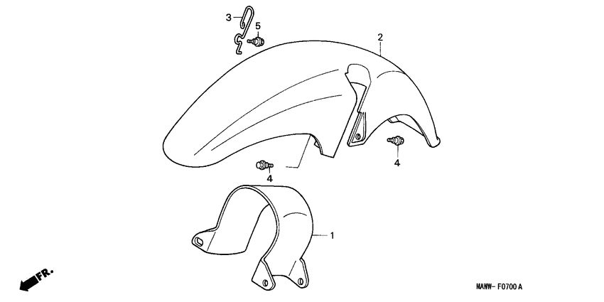 XL600V Переднее крыло