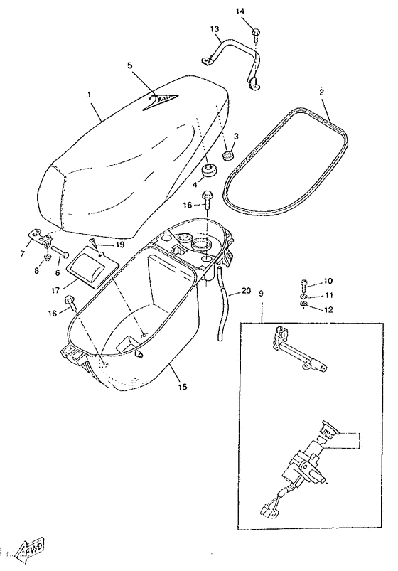 CW50RS Сидение