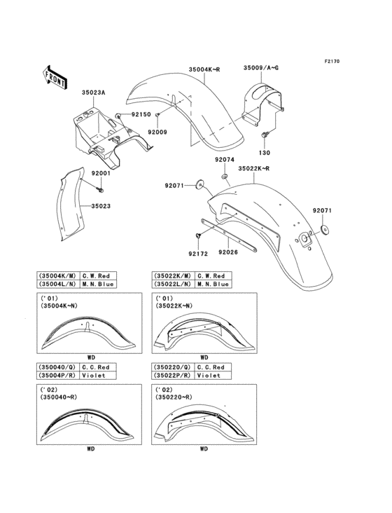 Fenders(1/4)(vn800-b6/b7)