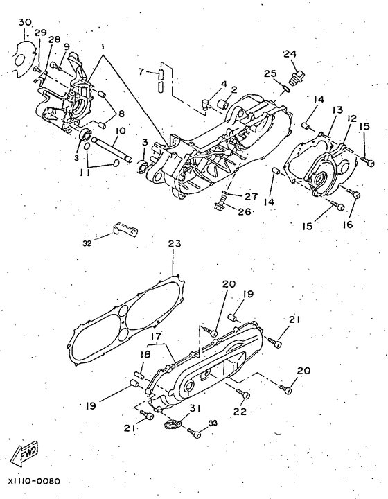 CW50 Картер двигателя