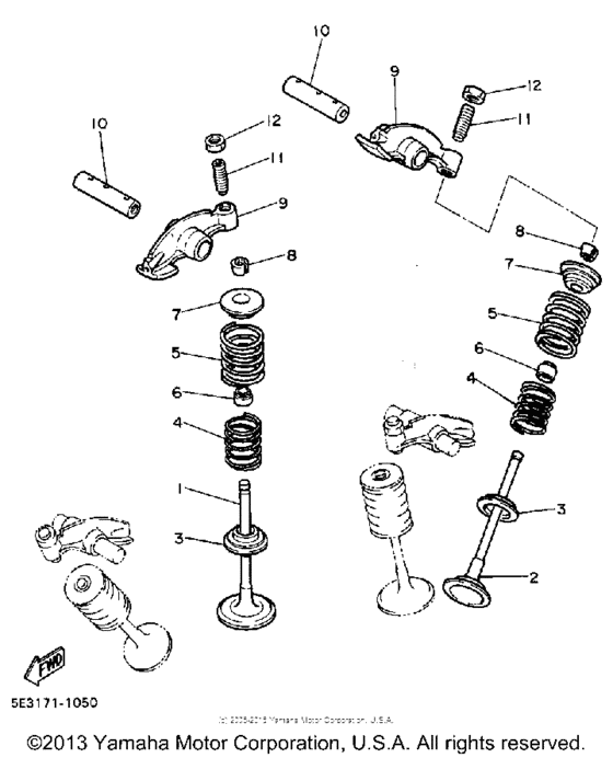 XV700CTC Клапана