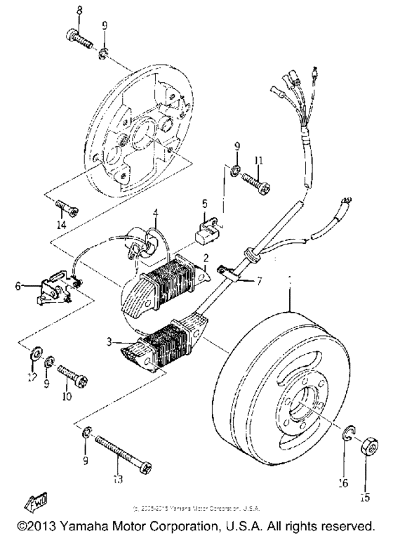 Flywheel magneto
