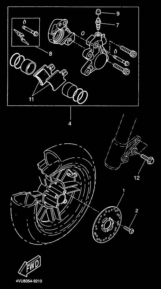 CW50 Передний суппорт