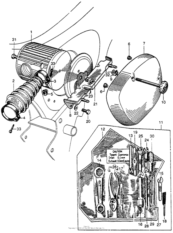 Air cleaner + tools