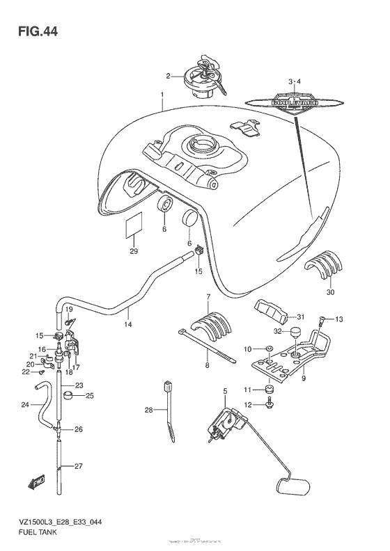 Fuel Tank (Vz1500L3 E28)