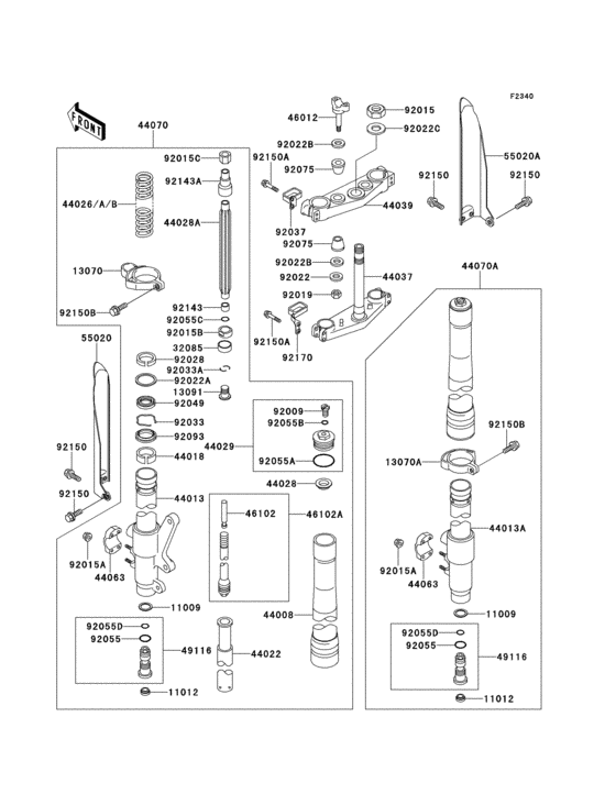 Front fork(1/2)