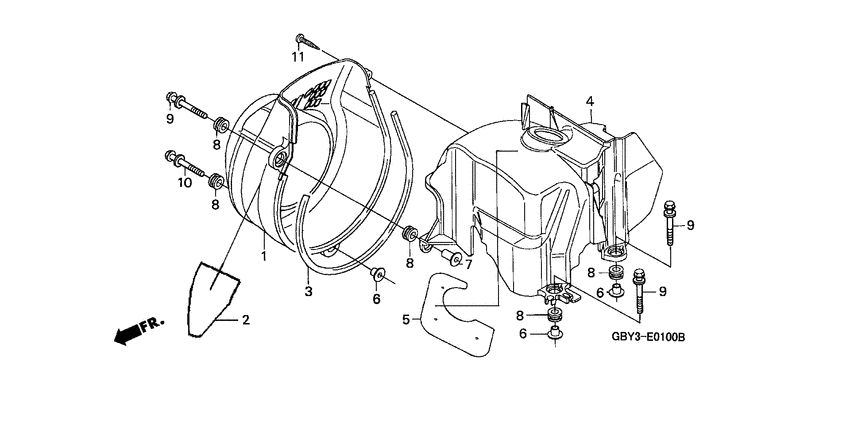 Fan cover/shroud