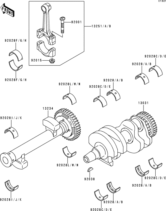ER500 Коленвал