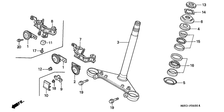 NTV650 Траверса нижняя