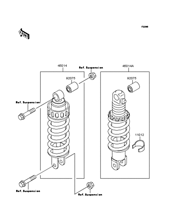 ZX250 Амортизатор
