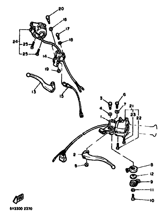 Handle switch. lever