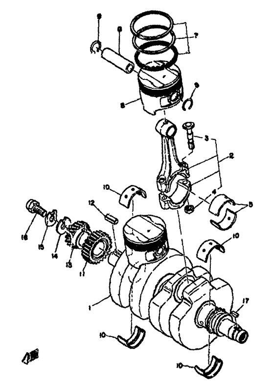 Crank.piston