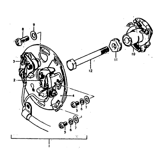 Contact breaker assy