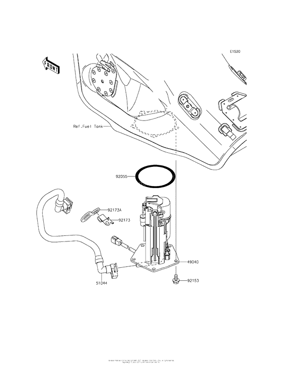 ZX1000 Топливный насос