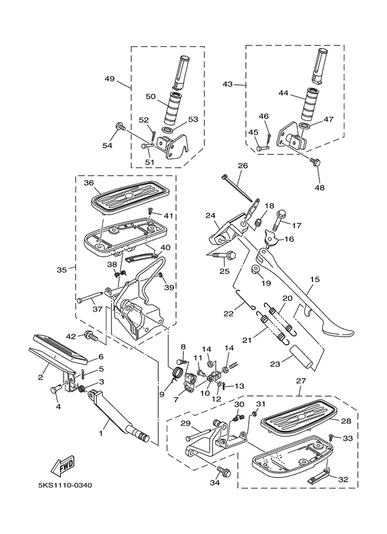 Stand. footrest