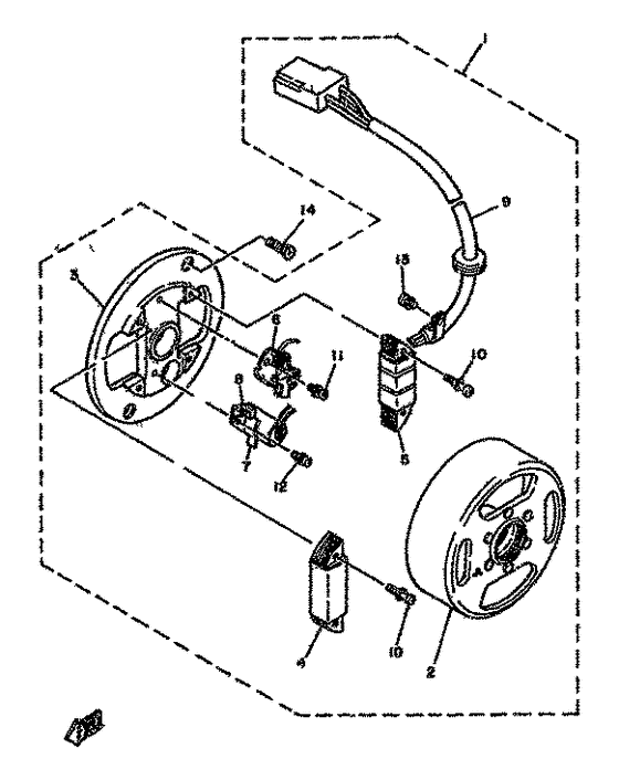 Flywheel magneto
