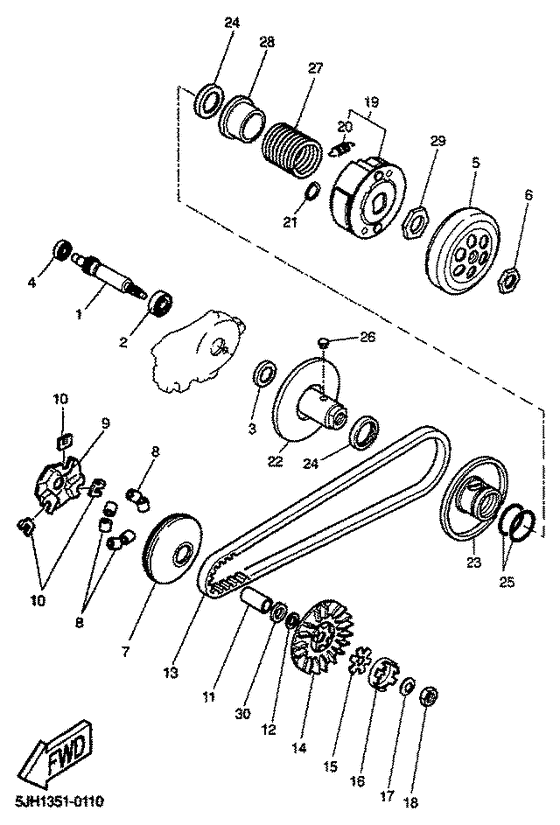 EW50 Сцепление