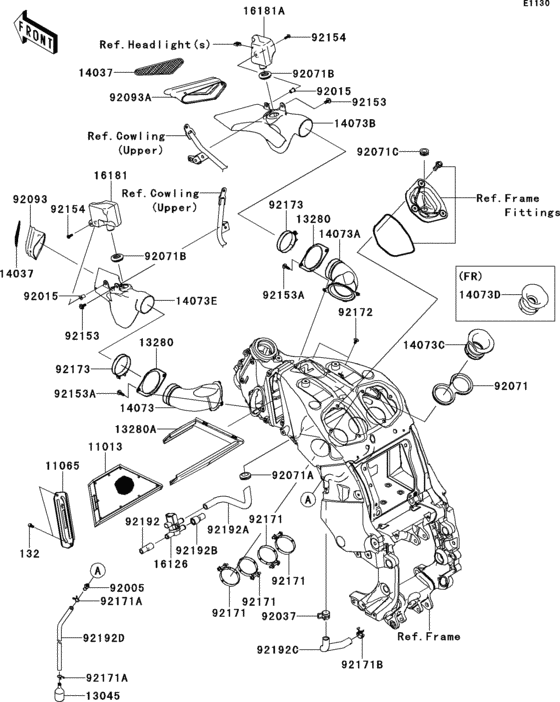 ZG1400 Воздушный фильтр