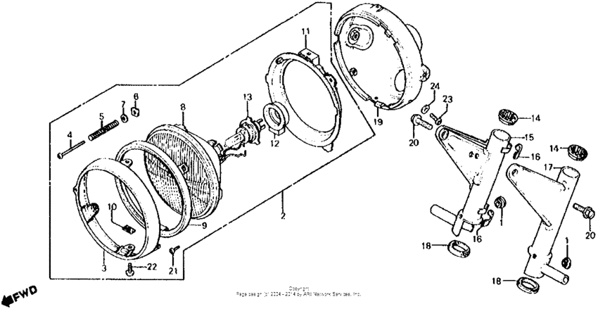 Headlight 81-82