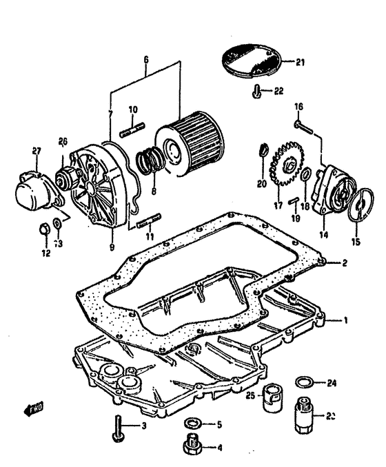 Oil pump-oil filter