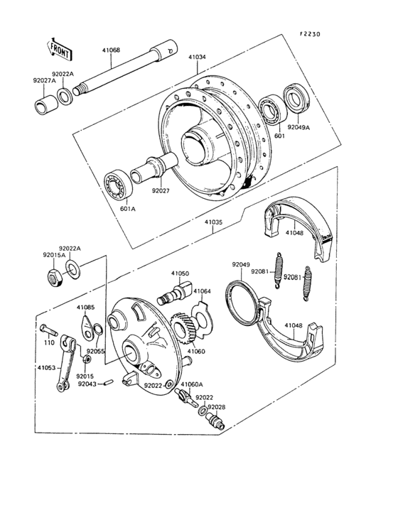 KE100 Переднее колесо