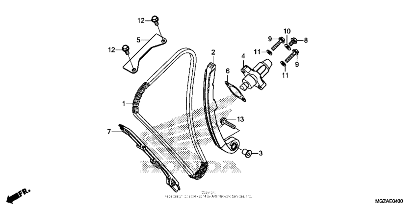 CB500F (ABS) Cam chain + tensioner