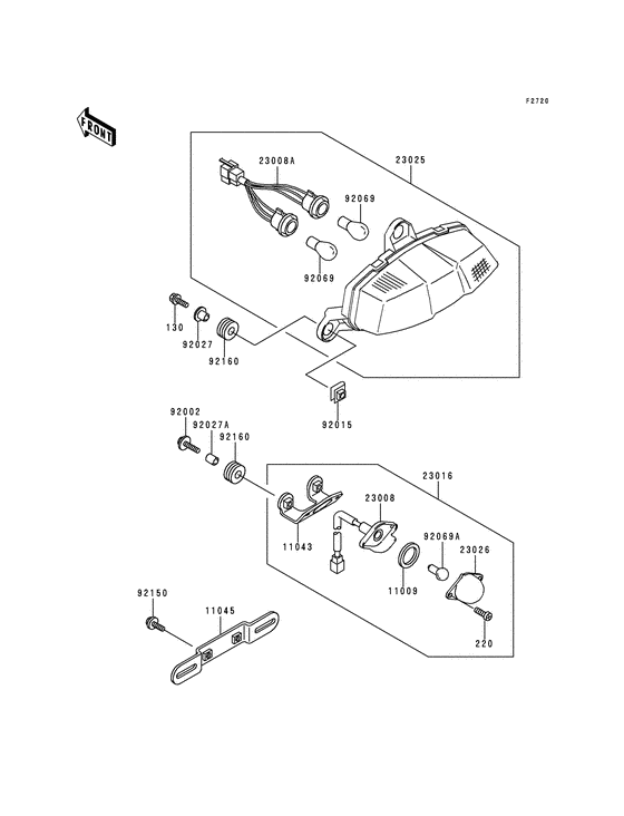 Taillight unit ass`y