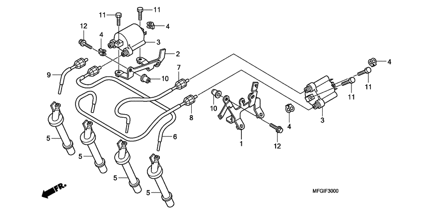 CB600F (ABS) Катушка зажигания