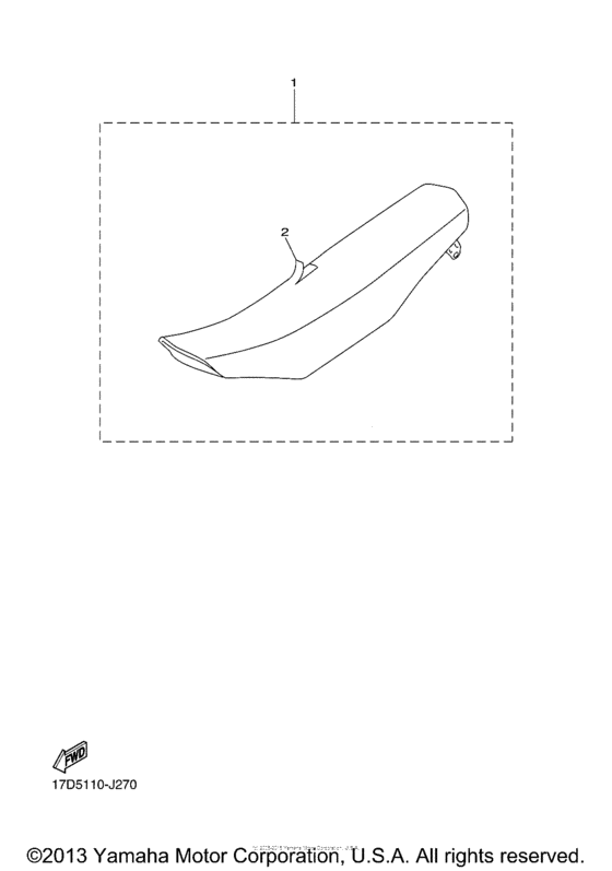 YZ250FAB Сиденье