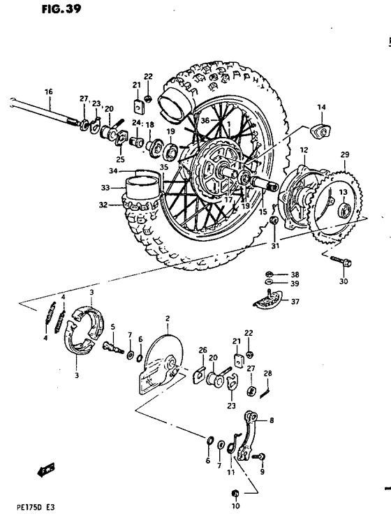 Заднее колесо model