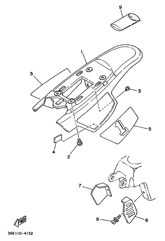 PW50 Боковые обтекатели